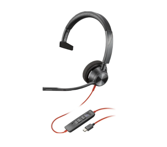 Afbeeldingen van Poly Blackwire 3310 mono Teams USB-C/A - Geschikt voor CEP (Teams Phone, Dynamics Contact Center)